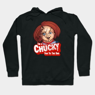 Chucky Fan to the End - Stitches Hoodie